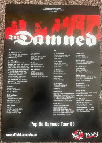 The damned 2003 tour poster - the,