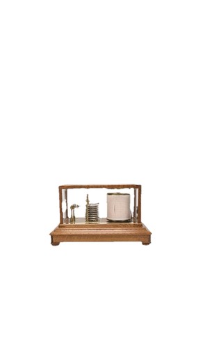 Early 20th barograph oak - in,