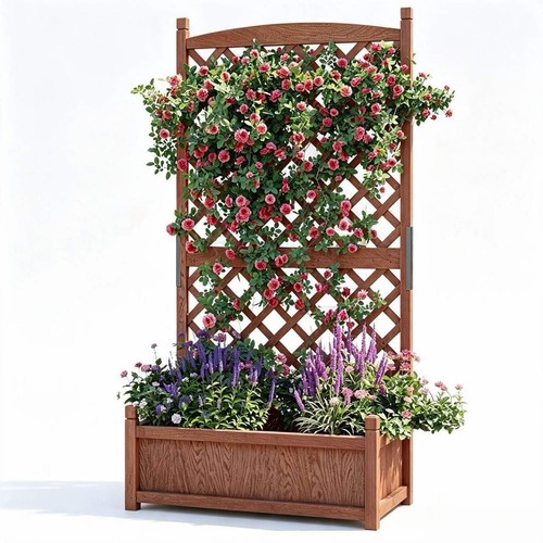 Wooden planters garden boxes - planters,
