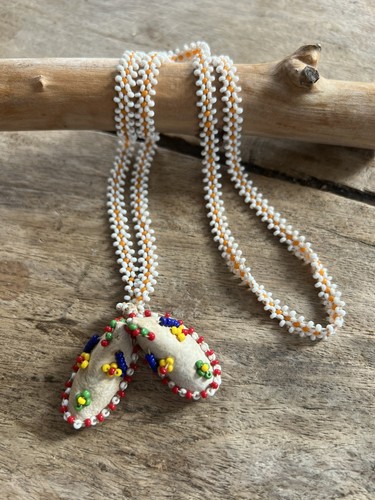 Navajo handmade bead necklace - navajo,