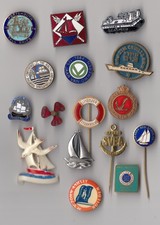 Vintage enamel Boat Ship and