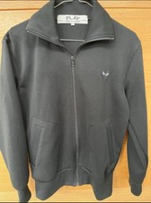 Comme Des Garcons Play CDG Play Mens ZipUp Track Jacket Black size small 