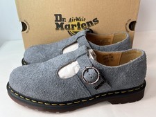 DR MARTENS T BAR MARY JANE BUCKLE STYLE SHOE UK SIZE 8 EUR 42 DENIM DOC 31518764