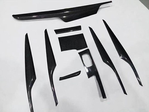 Carbon fiber black car - black,
