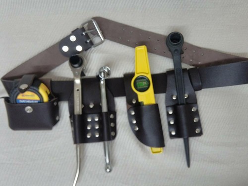 Scaffolding brown leather tool - scaffolding,