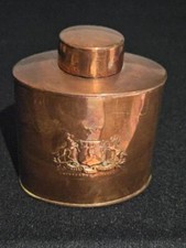 Antique Copper Flask J.S & S.B