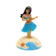 Solar Powered Hawaiian Dancing Hula Girl Shaking Doll Decor for Car Dashboard