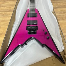 Purple Jackson Style Flying V