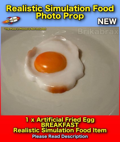 Piece artificial fried egg - 1,
