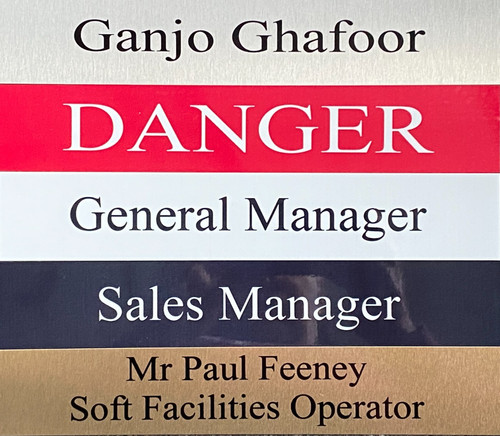 Personalised metal signs door - personalised,