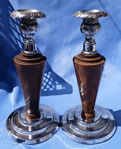 Pair wooden and metal - pair,