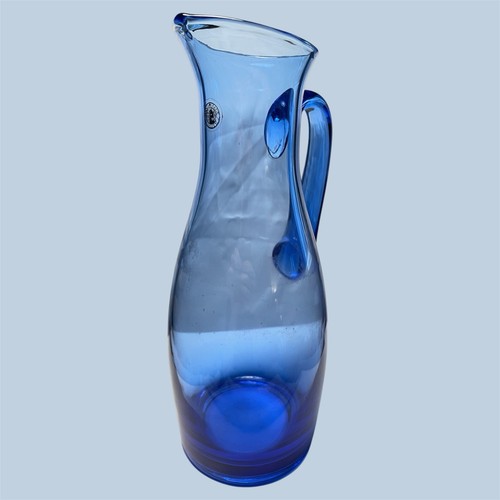 Ikea hand blown blue glass - hand‑blown,