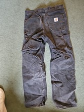 Carhartt Vintage USA MADE Black Denim Dungaree Jeans 36/34 