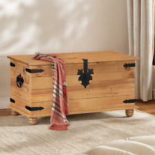 Corona Blanket Box Toy Box Storage Trunk Ottoman Solid Pine by Mercers Furniture