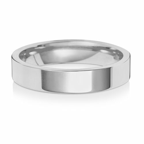 950 platinum 4mm wedding ring - 950,