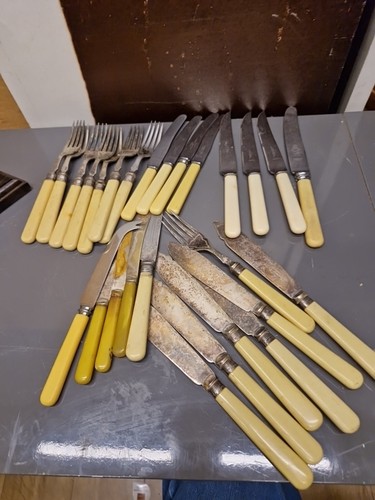Bone handle knifes silver - bone,