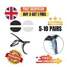 10 Pairs Adhesive Nose pads for Eyeglass Anti-Slip Silicone glasses spectacles