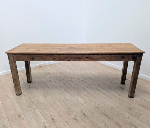 Vintage rustic pine refectory - vintage,