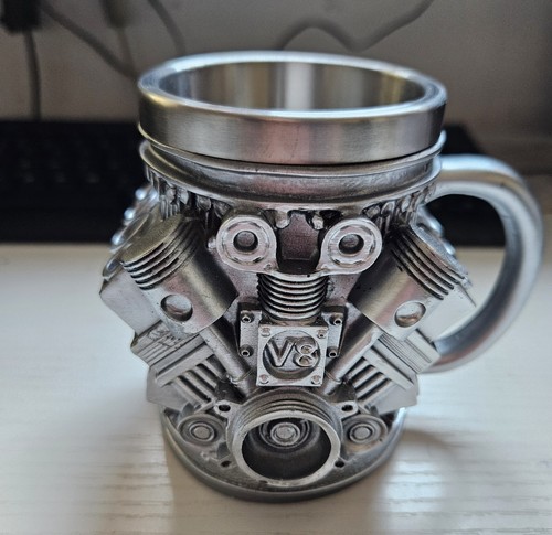 Engine design beer mug - mug, punk