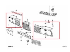 BMW Front Headlight Grille 3