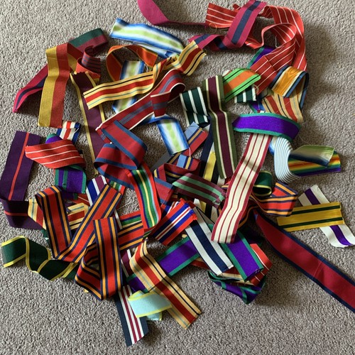 Job lot military medal ribbons - lot,