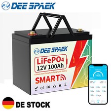 12V 100AH LiFePO4 Lithium Battery Mini Bluetooth Battery BMS Solar RV Motorhome