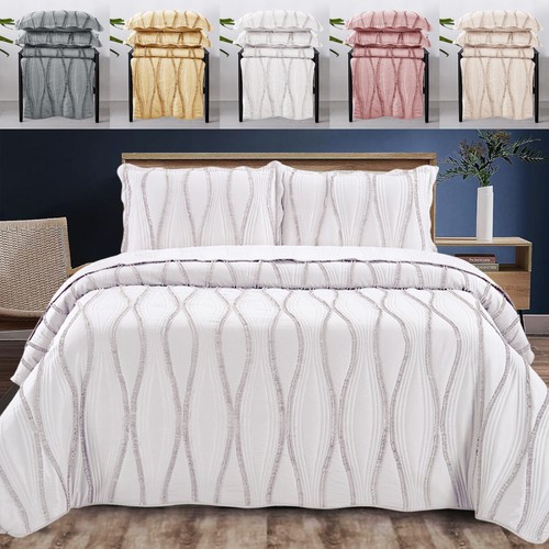 Luxury quilted bedspread - luxury, bed