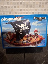 Playmobil 5298 Pirate Ship (Skull & Bones Corsair), w box & lots of accessories