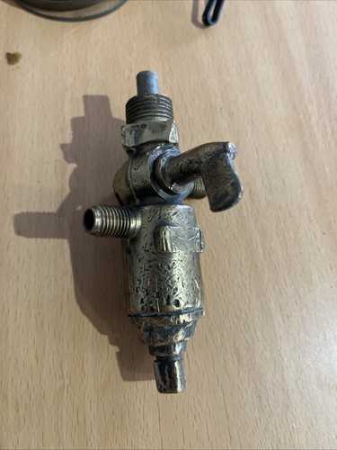Vintage brass fuel tap fordson - brass,