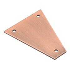 Guitar Truss Rod Cover 3 Hole Triangular Metal Truss Rod Plate Replacement For