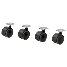IKEA ALEX Castors Black 50mm