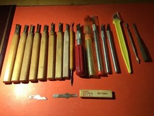 X-ACTO Basic Woodcarving Cutting Set Handle Blades Lot