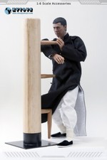 1/6 Ip Man Wing Chun Stun Wooden Dummy Kung Fu 28cm Strike Pad Metal Base Gift