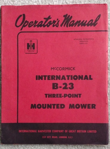 Mccormick international 23 - international, b-23