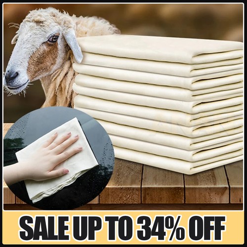 Large natural chamois - chamois, leather