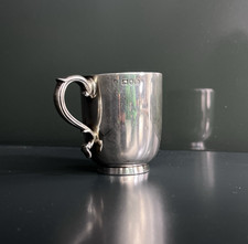 Solid Silver Christening Mug