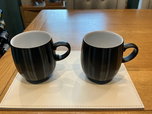 Denby jet stripes large - jet, curve