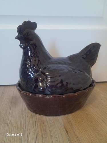 Ceramic chicken hen - ceramic,