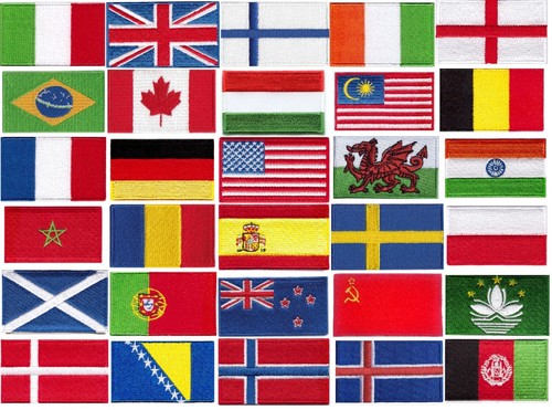 National country flag patch - national,