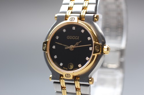 Mint gucci 9000l black - mint, dial
