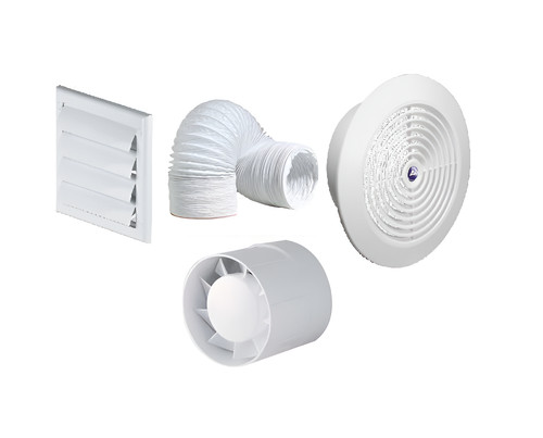 Bathroom inline extractor fan - bathroom,