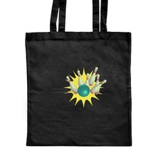 'Ten Pin Bowling' Classic Black Tote Shopper Bag (ZB00024406)