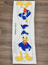 Donald Duck Fabric Panel Cut & Sew Pillow Doll Toy Vintage Disney Ameritex NOS