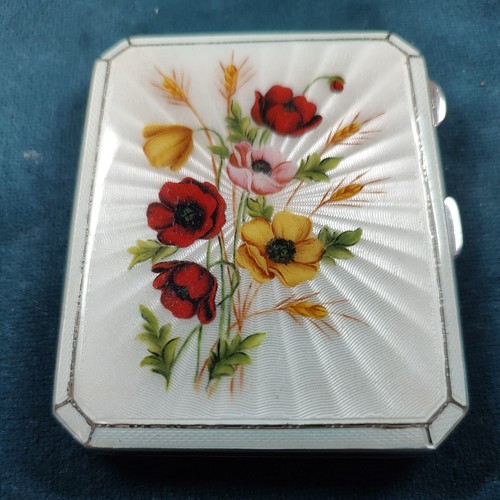 Superb solid silver enamel - superb,