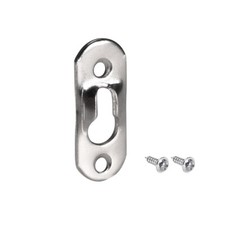 Keyhole Hanging Plate, 37mm x 14mm Single Hole Hook with Screws, 20 Pcs (Silver)