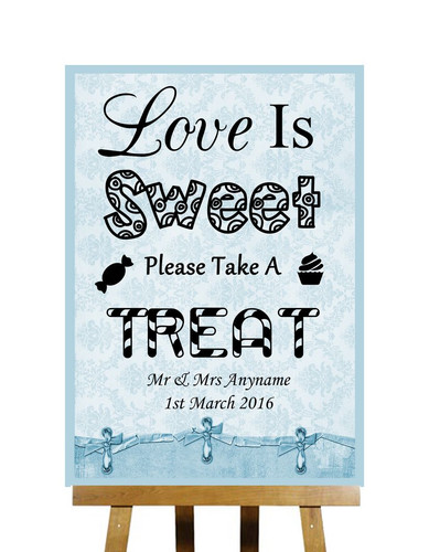 Blue shabby chic love sweet - chic, is