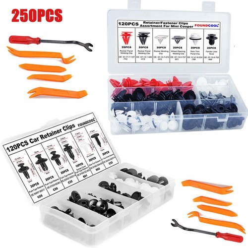 250x car plastic clips - 250x,