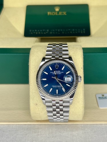 Rolex datejust blue dial - 36,