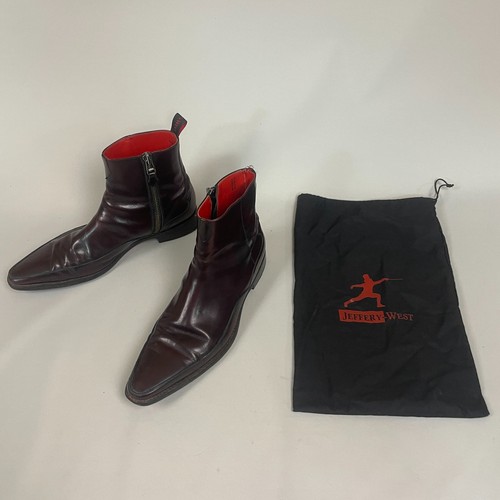 Jeffery west maroon - maroon, leather