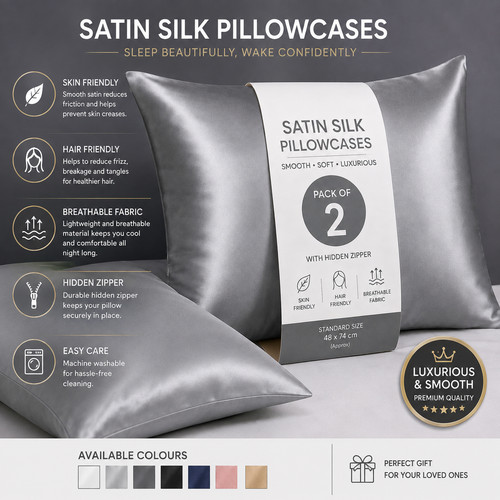 Luxury satin silk pillowcases - luxury,
